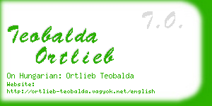 teobalda ortlieb business card